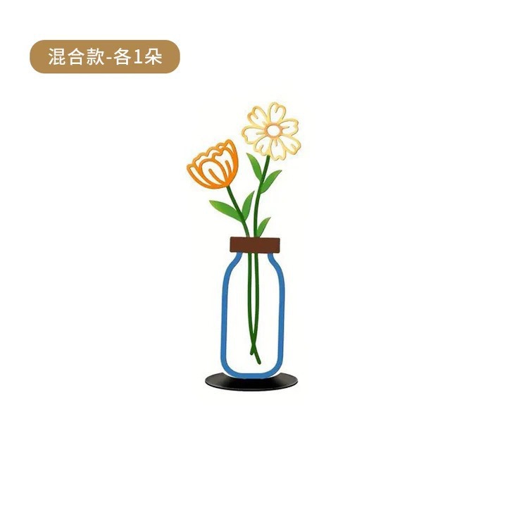 Planta de hierro forjado, decoración del gabinete de comedor, nicho de alta calidad, decoración de escritorio de la sala de estar, regalo personal image 15