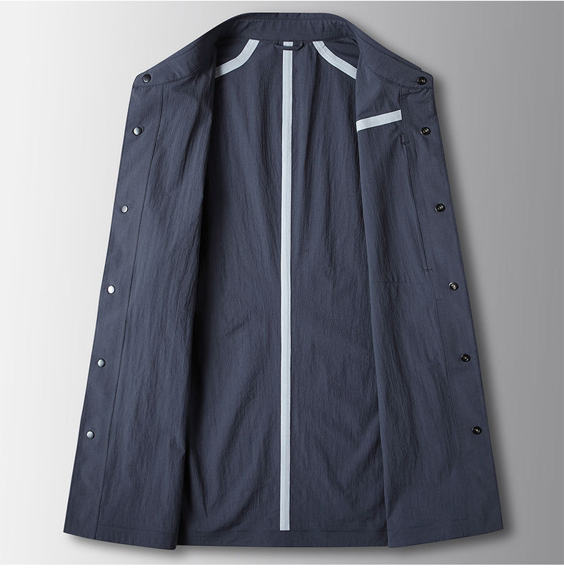 Herrenbekleidung Frühlings- und Sommerstil Revers leicht zerknitterte Hemdversion bügelfreie Jacke junge und mittlere Alter Luxus lässige Hautkleidung_voghion.com