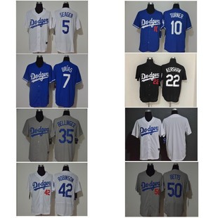 Dodgers Baseball Jersey Los Angeles Dodgers Fans Elite Embroidered Baseball Jersey MLB Jersey
