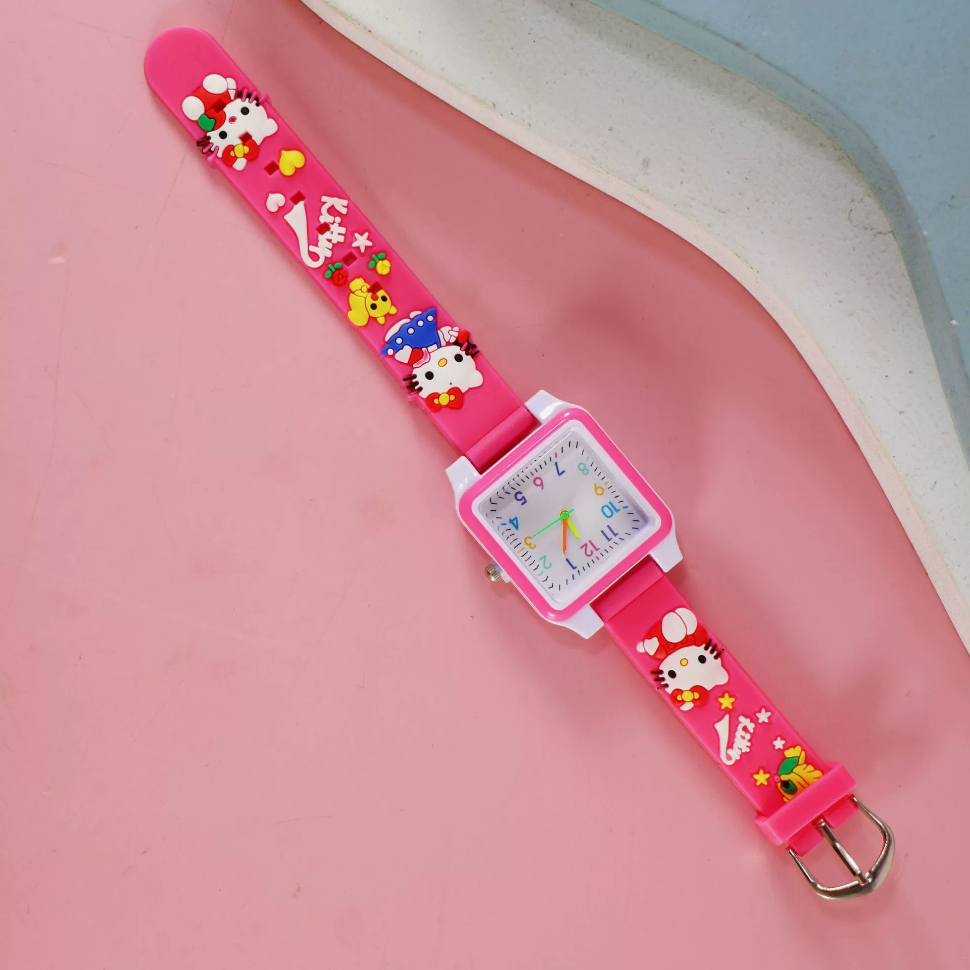 Silicone children's watch with gears, children's quartz watches