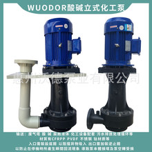 供应惠沃德槽内化工泵YHL750-40立式电镀液下泵工程塑料酸碱排污