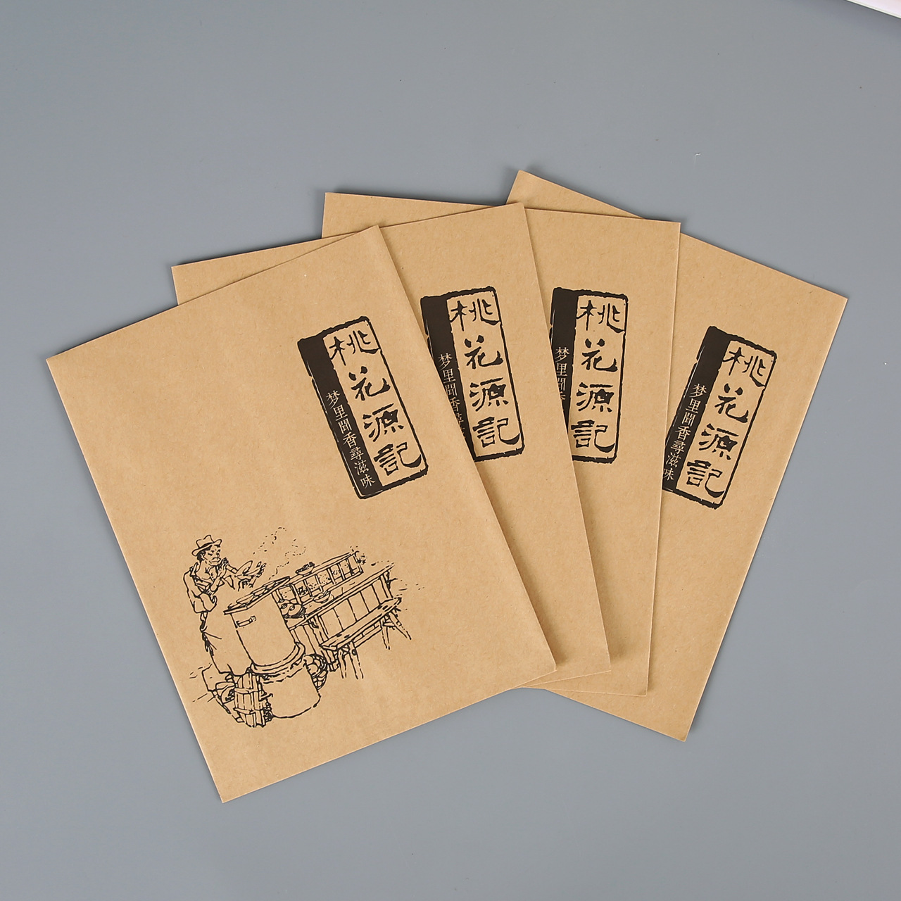 淋膜防油烤包子牛皮纸袋 煎包烧饼淋膜食品包装袋 早餐淋膜袋