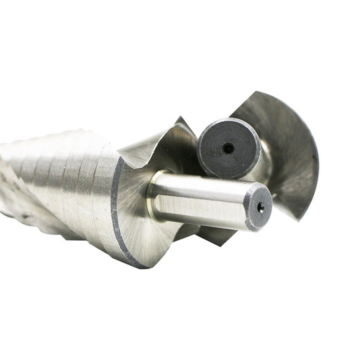 4241 Iron-Aluminum Plate Wood Plastic Hole Punch Expanding Drill Pyramid Drill Bit Triangle Handle Step Drill Step Drill