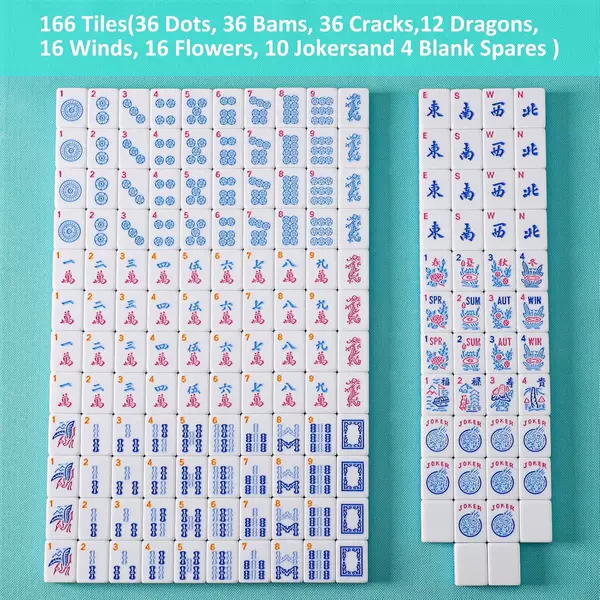 Amazon's best-selling cross-border American-style mahjong set, melamine mahjong, casual portable mahjong tabletop game