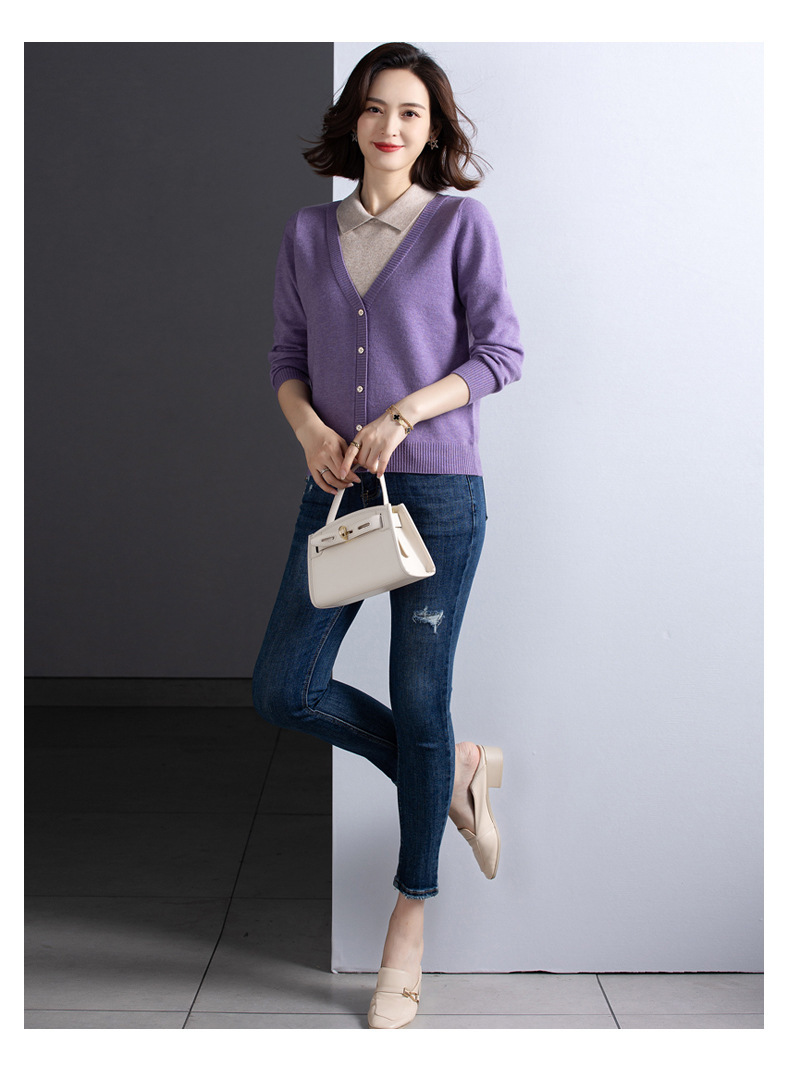 E6087 1040K ÁO LEN NỮ TAIRYA ÁO LEN CẢ BỘ 2 MÓN MÙA XUÂN THU ĐÔNG KÍN CỔ TRÔNG TRẺ HƠN TUỔI THỜI TRANG NỮ G03 SẢN PHẨM MỚI