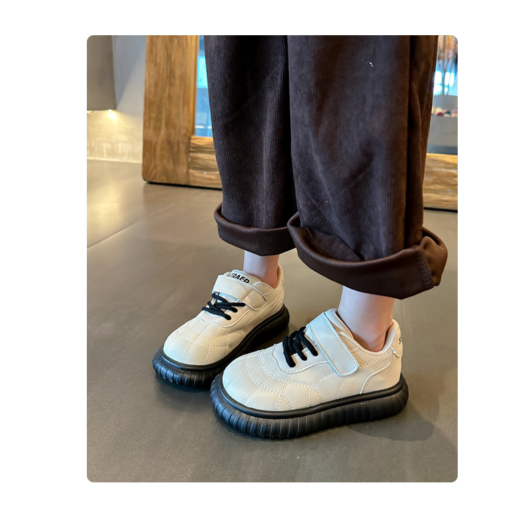 Pantofi casual pentru copii, primăvară și toamnă, pantofi sport pentru fete, la modă nouă, tălpi moi, toate se potrivesc cu pantofii respirabili în stil britanic_voghion.com