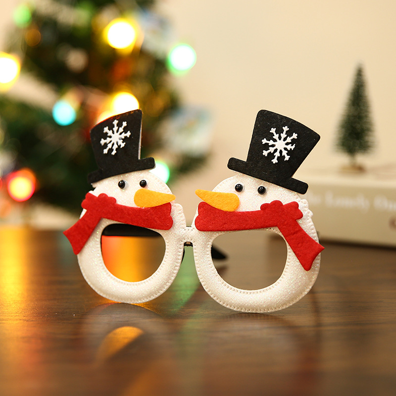 Snowman glasses