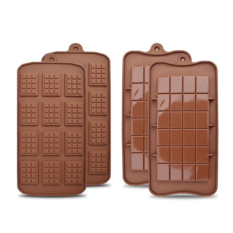 Molde de silicona de grado alimenticio para chocolate, bandeja de hielo con forma de corazón para dulces, molde para hornear pasteles, pudín y fondant