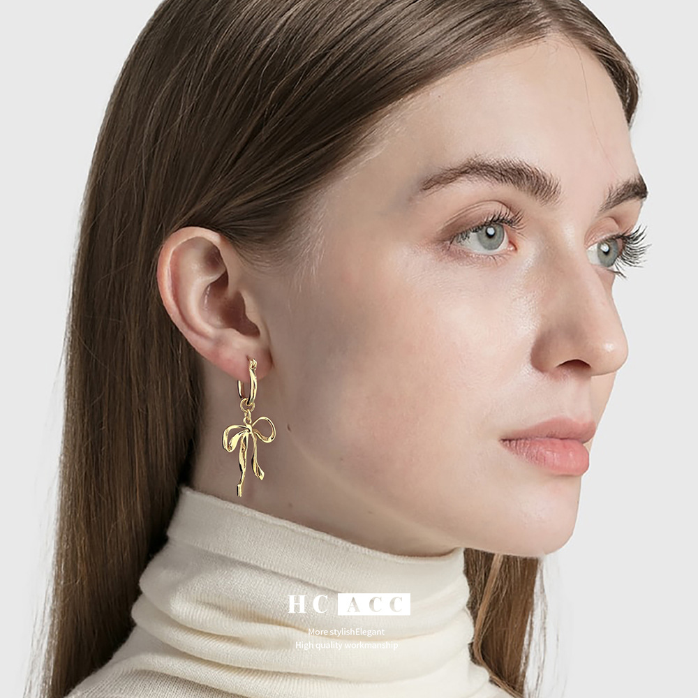 fashion-european-and-american-style-copper-plated-real-gold-niche-bow-design-earrings-light-luxury-high-end-sense-atmospheric-ins-style-earrings
