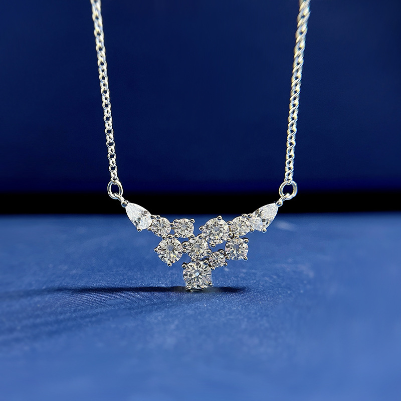 Collana donna elegante ali stellari in argento placcato_voghion.com