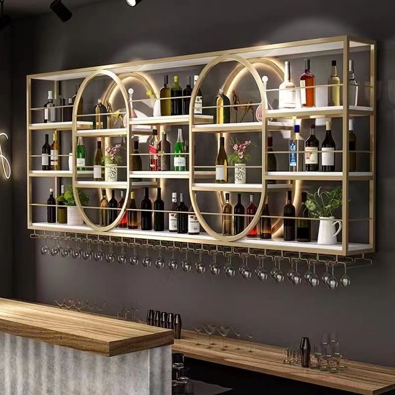 High-grade Wine Cabinet Wall-mounted Wall-mounted Wine Shelf Wall-mounted Wall-mounted Wine Cabinet Household Dining Room Living Room 2023
