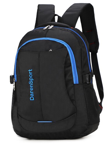 Double-shoulder backpack, unisex laptop bag, large-capacity travel bag for boys, suitable for primary, junior, and senior high school students, lightweight school bag