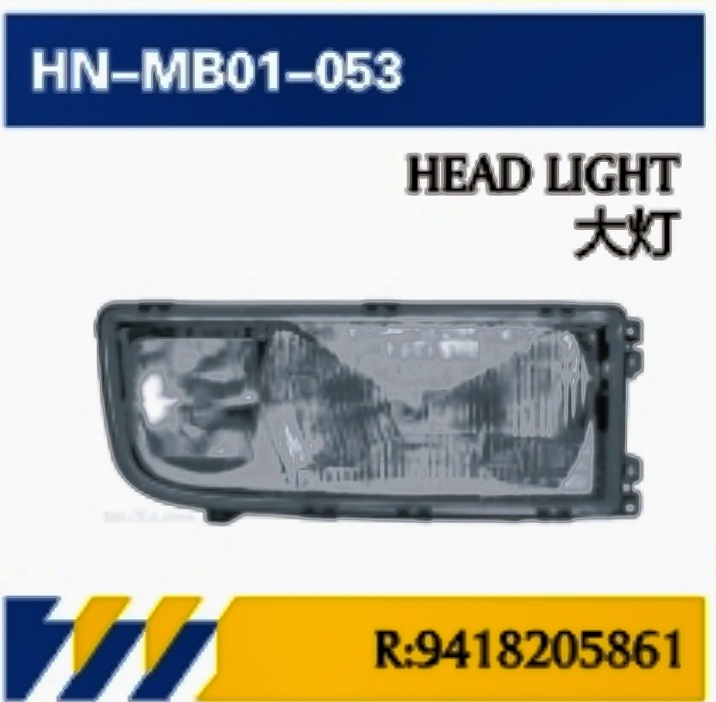 Para Mercedes-Benz Truck MP1 Accesorios parachoques / ensamblaje de faro / pedal / soporte / deflector piezas de automóvil