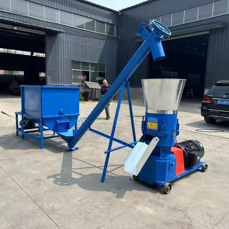 浙江压辊转饲料造粒机牛马羊猪饲料造粒机麸皮粮食颗粒机