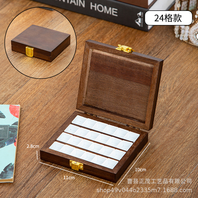 Walnut 24 con cuadrícula blanca