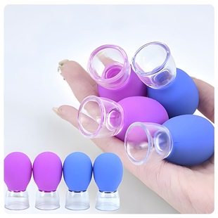 Facial cupping device portable forehead dredging meridian walking jar scraping device eye meridian tube conditioning moisture absorption jar