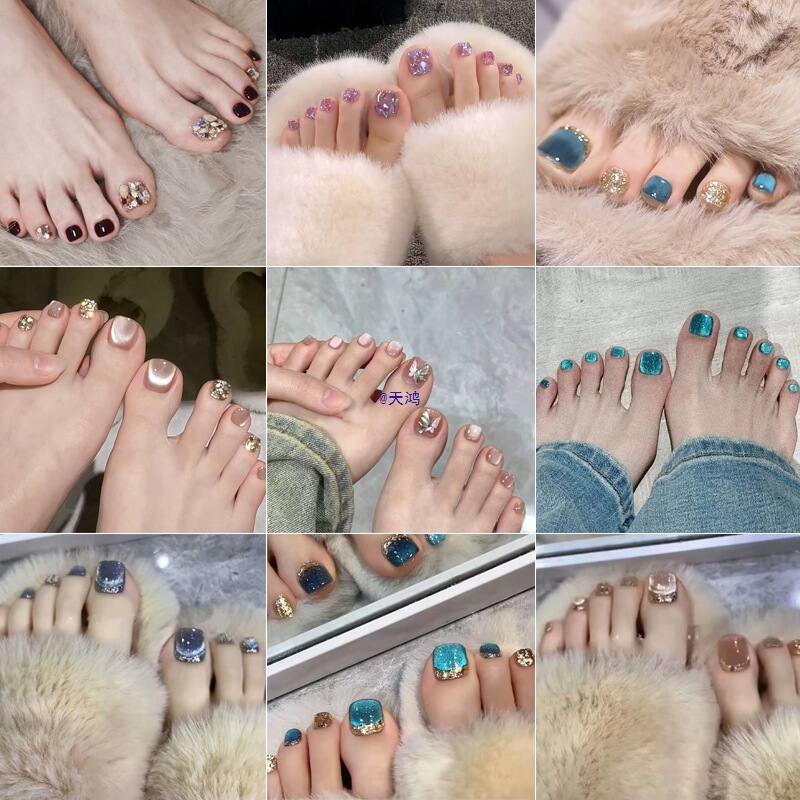 Toenail Patches, Finished Toenail Patches, Fake Nail Patches, Manicure Finished Toenail Patches, Wearable Toenail Patches, Toenail Patches