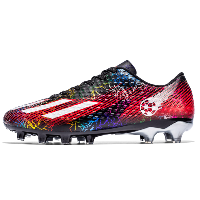 Nuevos zapatos de fútbol Messi transfronterizos al por mayor entrenamiento de entrenamiento de carreras TF largo de clavos jóvenes fábrica directa