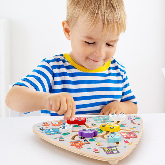 Wooden children's walking maze toy brain logical thinking concentration training game beneficial intelligence early education toy