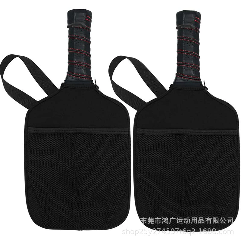 Оптовая продажа от производителя: чехол для ракетки для пиклбола из неопрена, чехол для ракетки для пляжного тенниса, защитный чехол для ракетки для пиклбола с защитой от падений, сумка для хранения на молнии