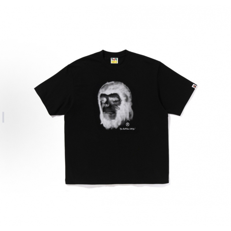 国境を越えた貿易 BAPE25 新しい夏の猿の頭のプリント半袖 T シャツのカップルの男性と女性はドロップシッピングをサポートしています|undefined