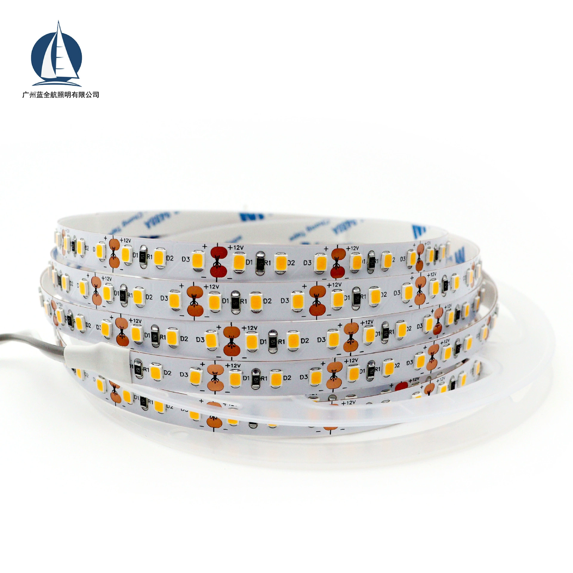 Лента ламп DC12V 2835 2700K/3500K/5000K 120 светодиодов 8MM для встраивания в винный шкаф