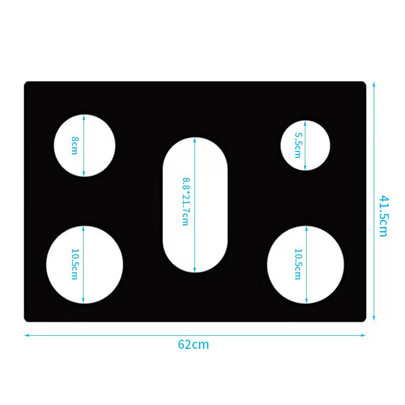 Alfombrilla de estufa de carbón de teflón resistente a altas temperaturas de 0,1mm, a prueba de aceite y a prueba de manchas, mantén de protección de estufa limpia, utensilios de cocina