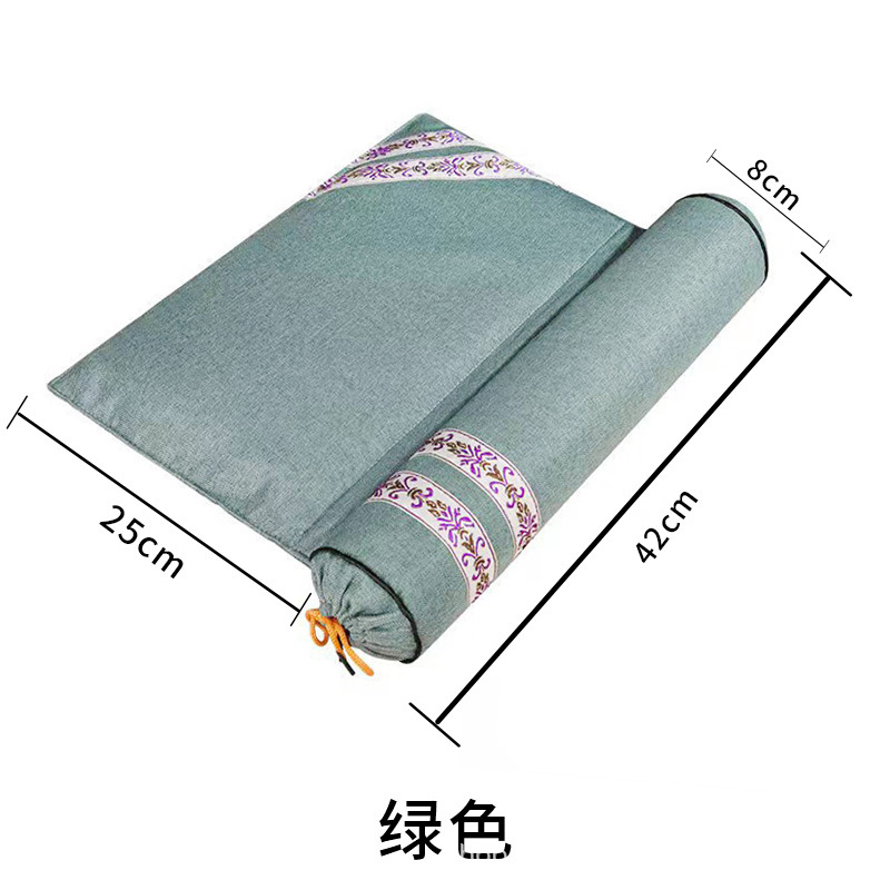 Green spliced ​​cylindrical-one-piece pillow (1.6kg+)