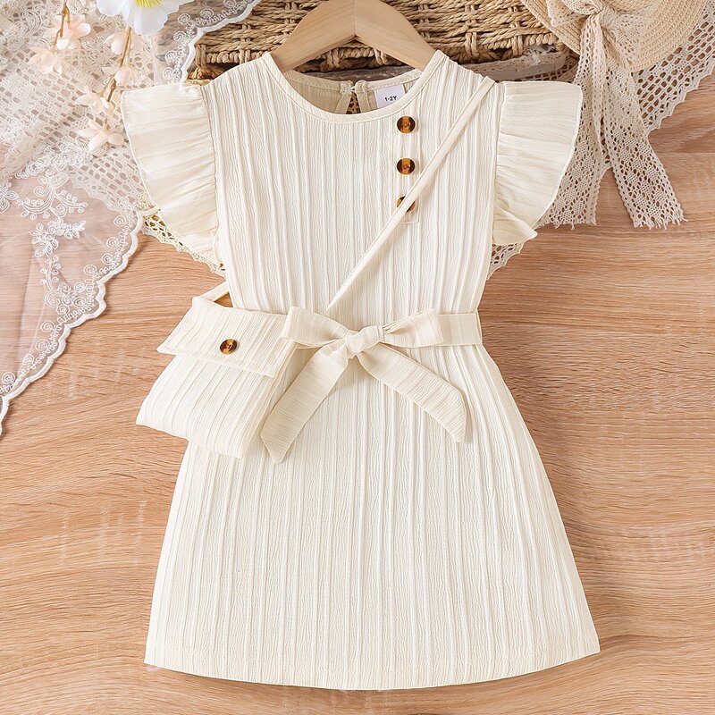 Girls' fashionable dress 夏季童装短袖连衣裙时髦女童裙子批发|undefined