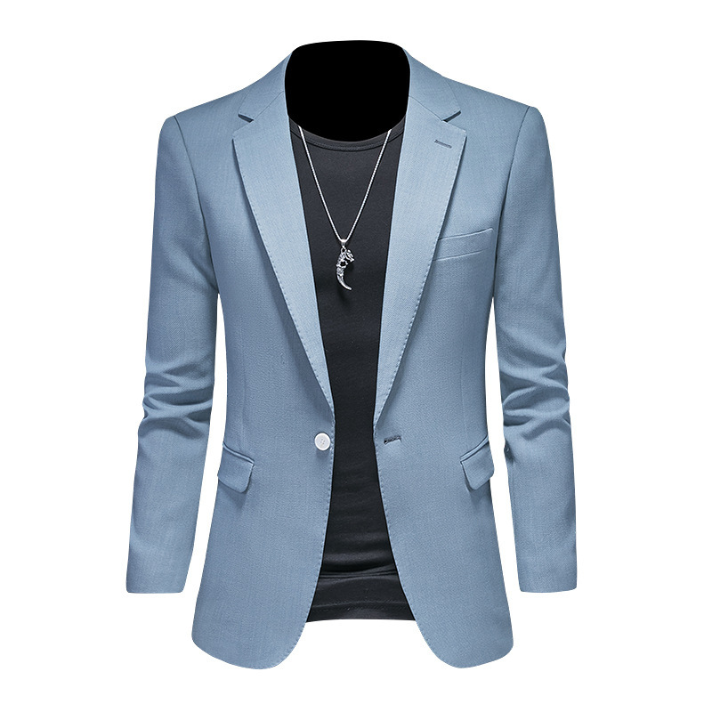 Half lining-2024 men's casual suit slim fit suit single Western jacket DX6946P175