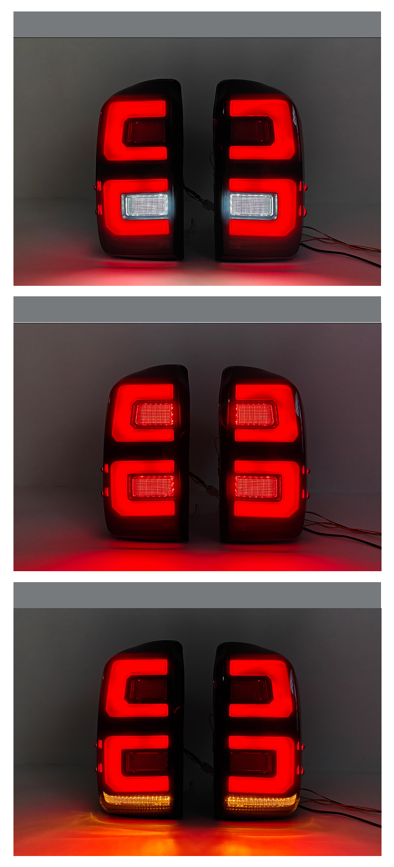 Suitable for 2000-2004 Toyota Rav4 Tail Light Assembly Modification to Include Driving, Brake, and Turn Signal Lights