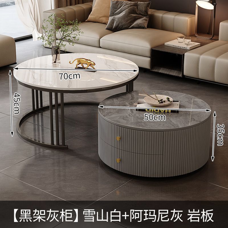 블랙 프레임 그레이 캐비닛 [아르마니 그레이 백설산 화이트]]