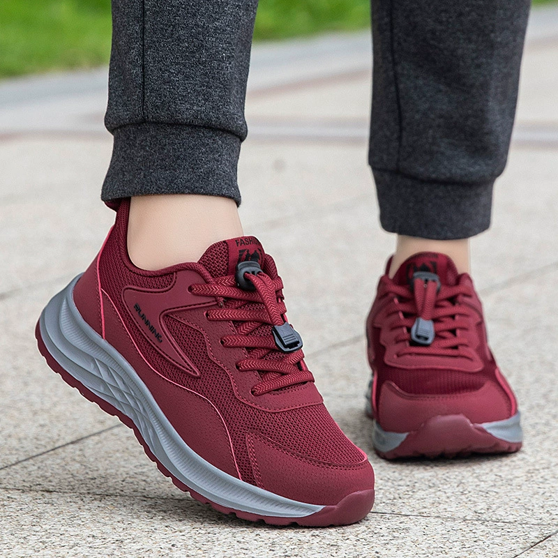 Yuji Footwear: Non-slip Walking Shoes for Moms, Comfortable Sports Shoes for Middle-Age, Soft Sole