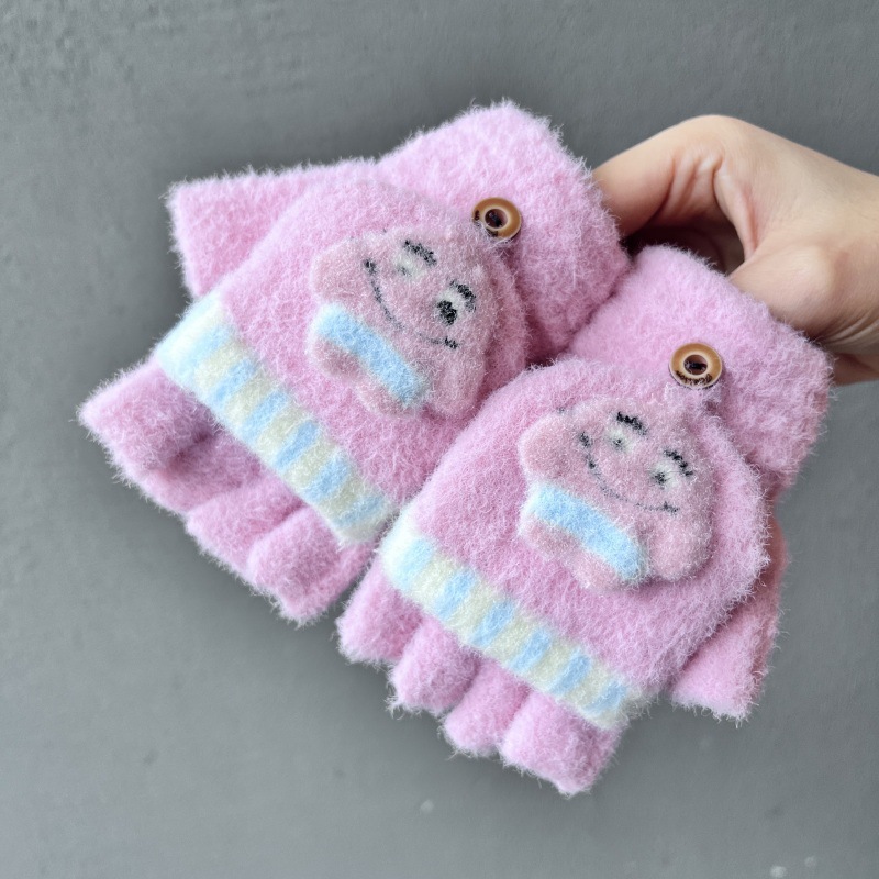 Cartoon gloves, fingerless