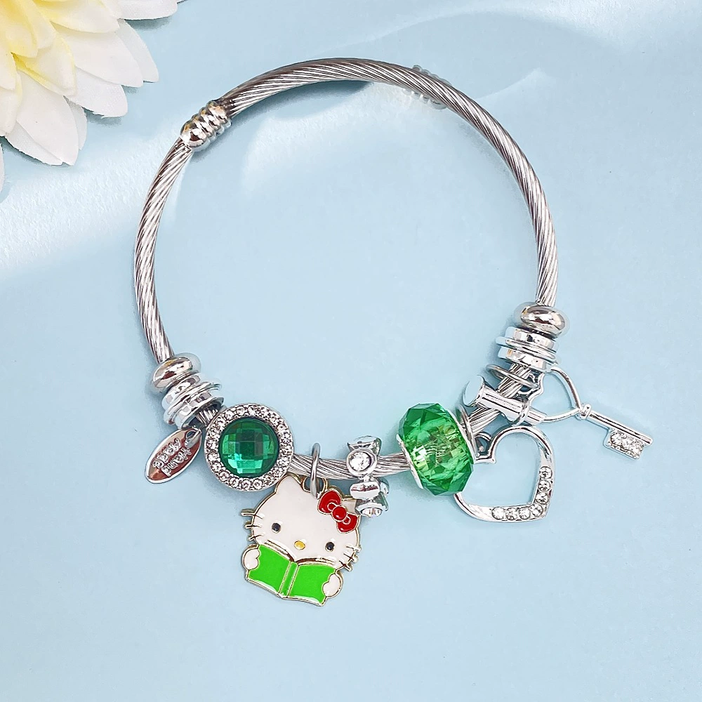 Браслет Hello Kitty японского стиля, 18 см + удлинитель 5 см, браслет-талисман, диаметр 60 мм