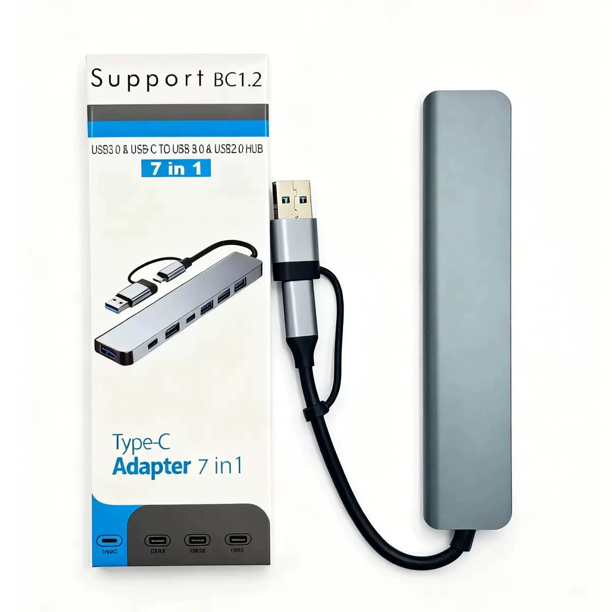 TYPE-C Байи Шици Бен Компьютерное расширение USB3.0 расширение один тянет восемь высокоскоростной USB SEV
