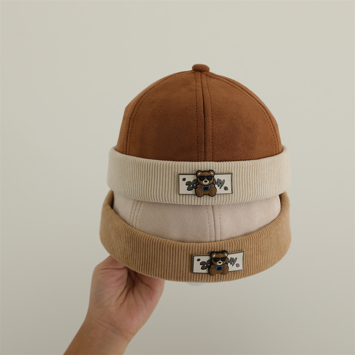 Sombrero de bebé Sombrero de moda primavera y otoño delgado coreano para niños y niñas gorras de piel de melón gorras de estilo extranjero para bebés y niños pequeños gorras yapai