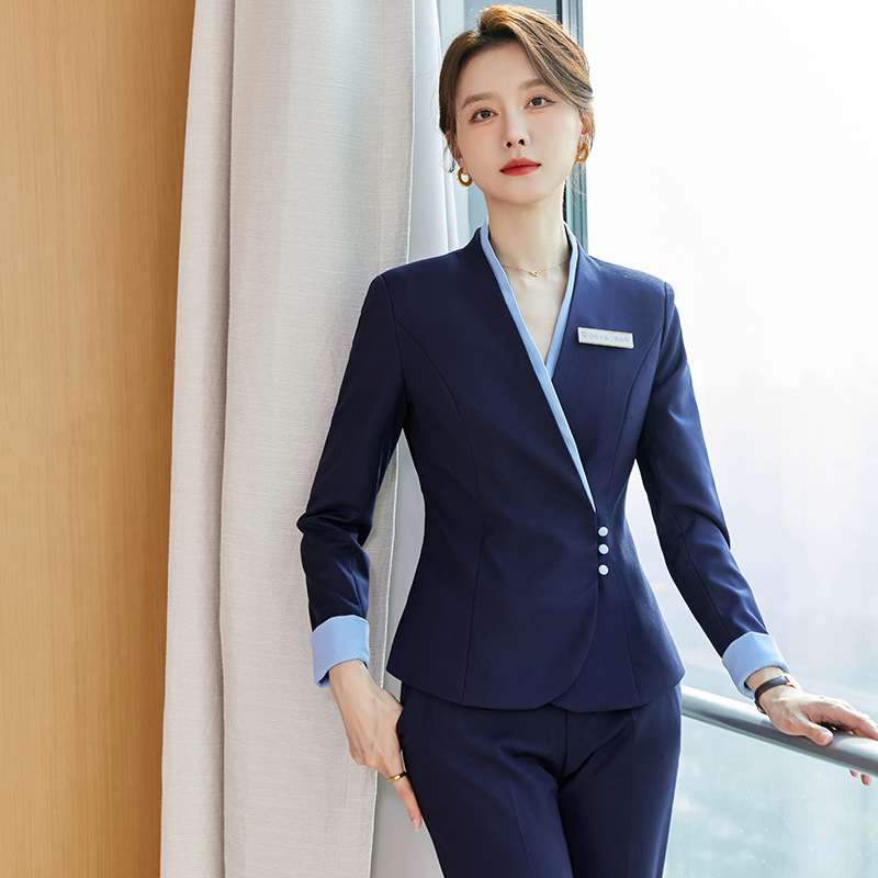 China Southern Airlines Flight Sister Clothing Professional suit Women's Mobile Work Clothes Front Desk Work Clothes Hotel Uniform Guofeng Professional Dress