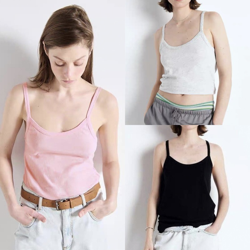 HOUSE25 Xia Xin Yuan Yuan 超薄型竹綿起毛多用途ベーシックサスペンダーベースベスト女性用|undefined