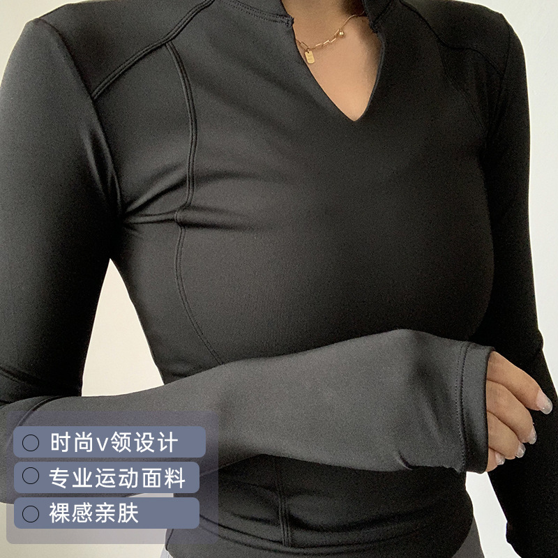 Demi-season yoga clothing, sports sports suit for gym, uniform, quick dry long-sleeve, jacket, plus size 2