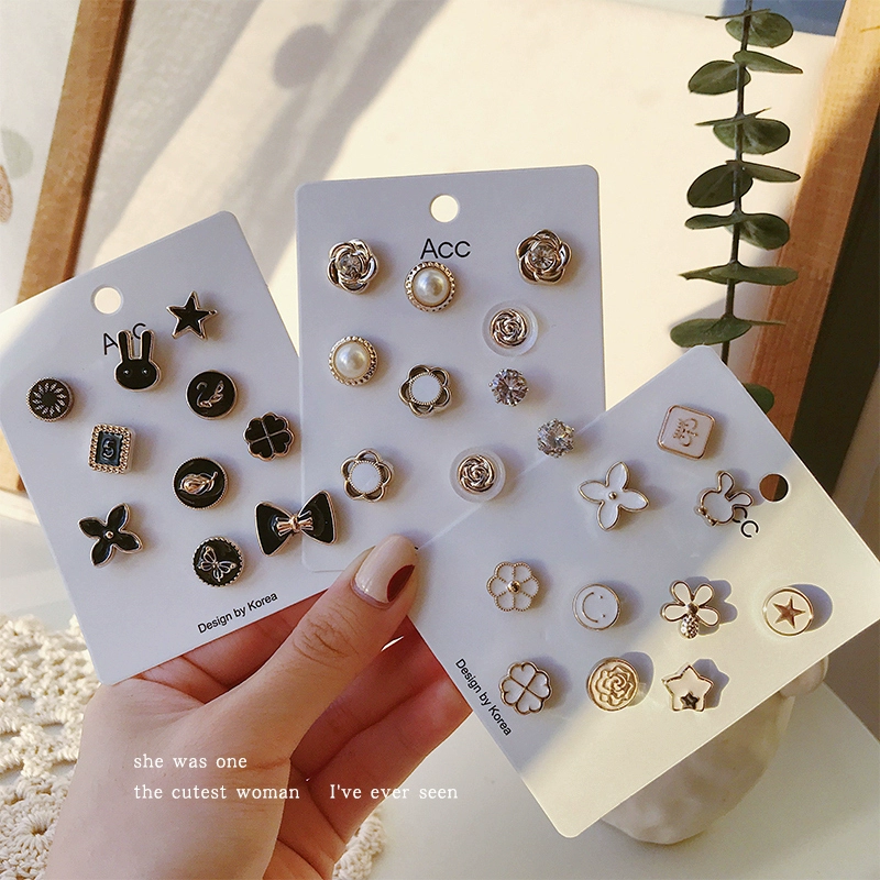 Женская брошь, маленькая булавка для фиксации одежды, универсальная пряжка на груди, милый воротник в японском стиле, оптовый аксессуар.