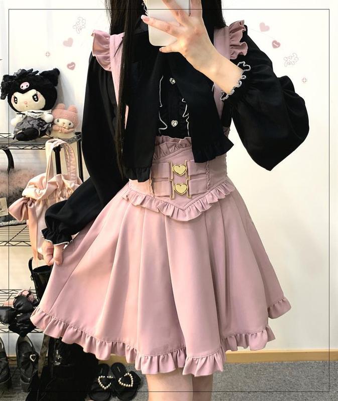 KittyBxllet***【恋爱铃】蕾丝花边双层镂空袖小心机蕾蕾系|undefined