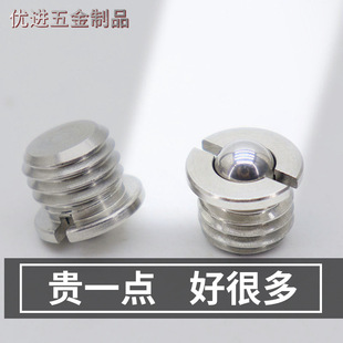 Fbpjs Press-In Flange Type Ball Head Plunger Positioning Bead Spring Bull's Eye Ball Steel Ball High Precision
