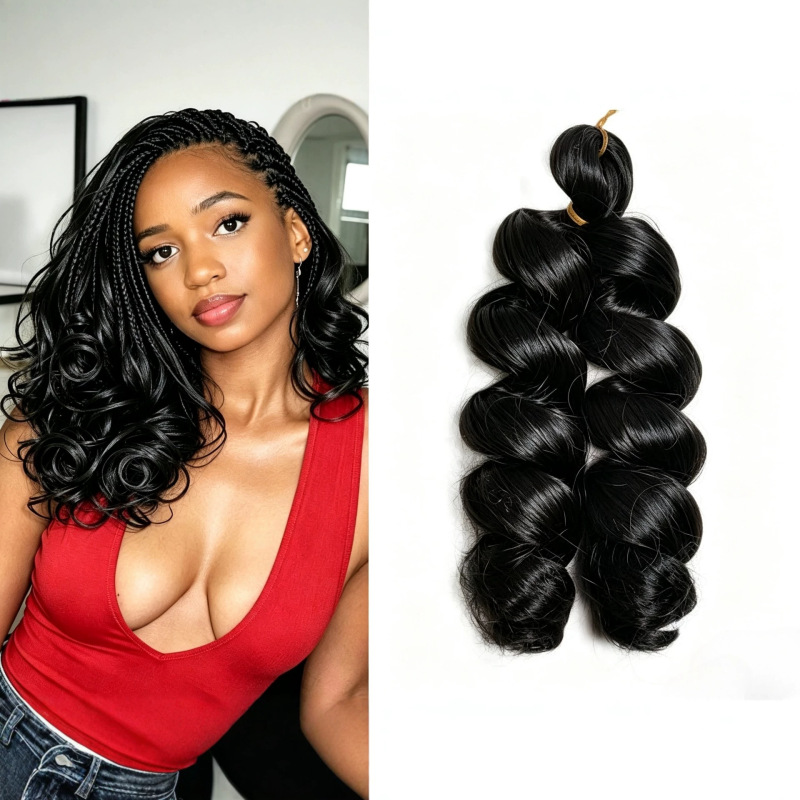 Italian Curly Double Small Roll Wavy Crochet Hair Synthetic Fiber French Spiral Curl Italy Curly Wig Italian Curly Double Small Roll Wavy Crochet Hair Synthetic Fiber French Spiral Curl Italy Curly Wig
