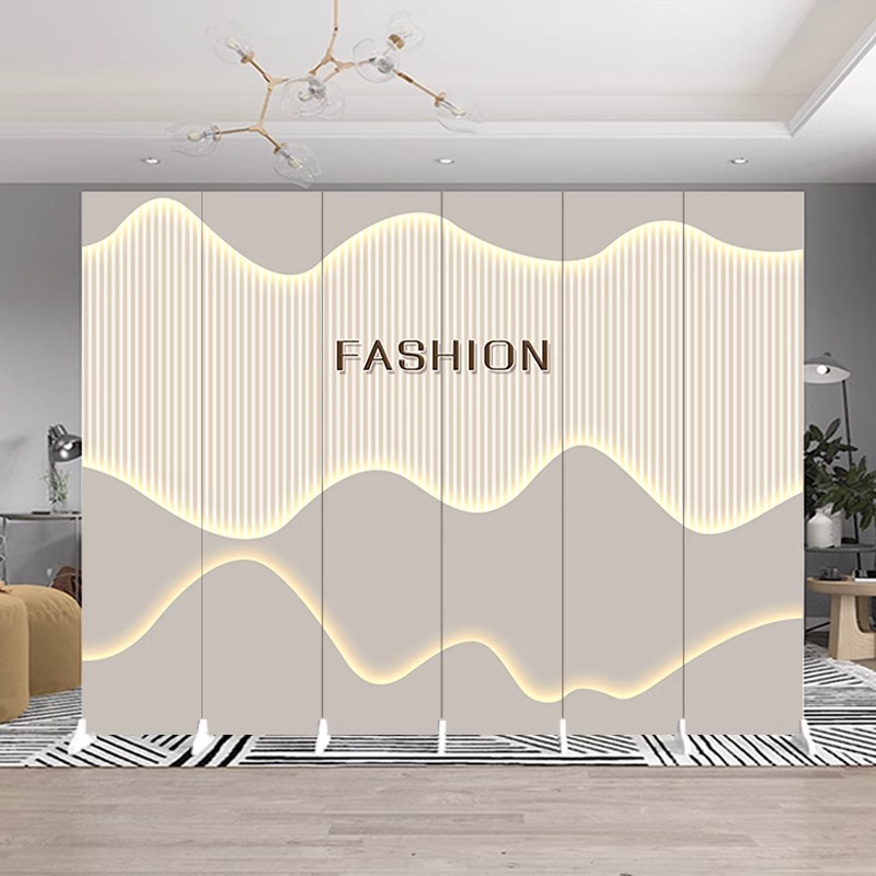 Customized Simple Screen Partition Living Room Shielding Modern Folding Mobile Office Beauty Salon Bedroom Home Folding Screen
