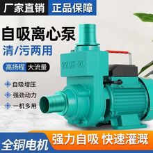 抽水泵农用灌溉220V大流量污水自吸泵家用2寸2.5寸3寸抽水机增压