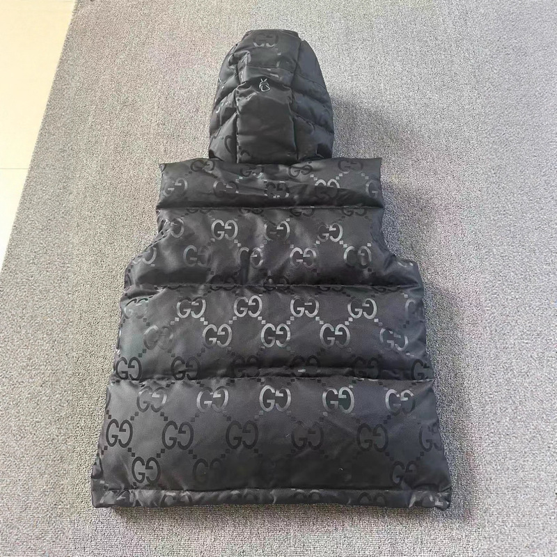 90白鸭绒双G尼龙连帽拉链男士羽绒马甲羽绒背心men feather vest|undefined