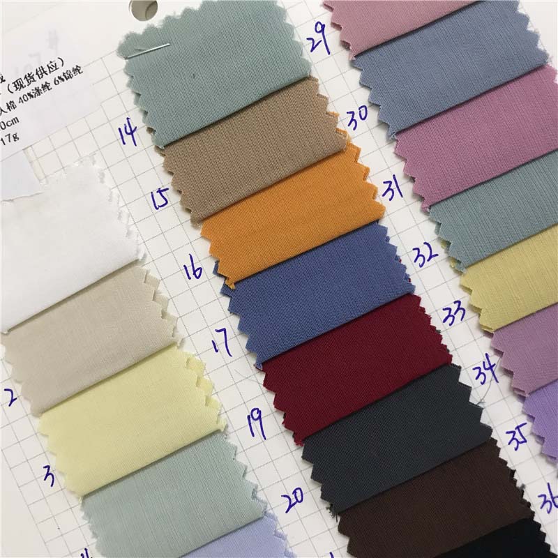 天丝绒梭织面料51个颜色现货供应厂家直销上衣套装时尚布料349298
