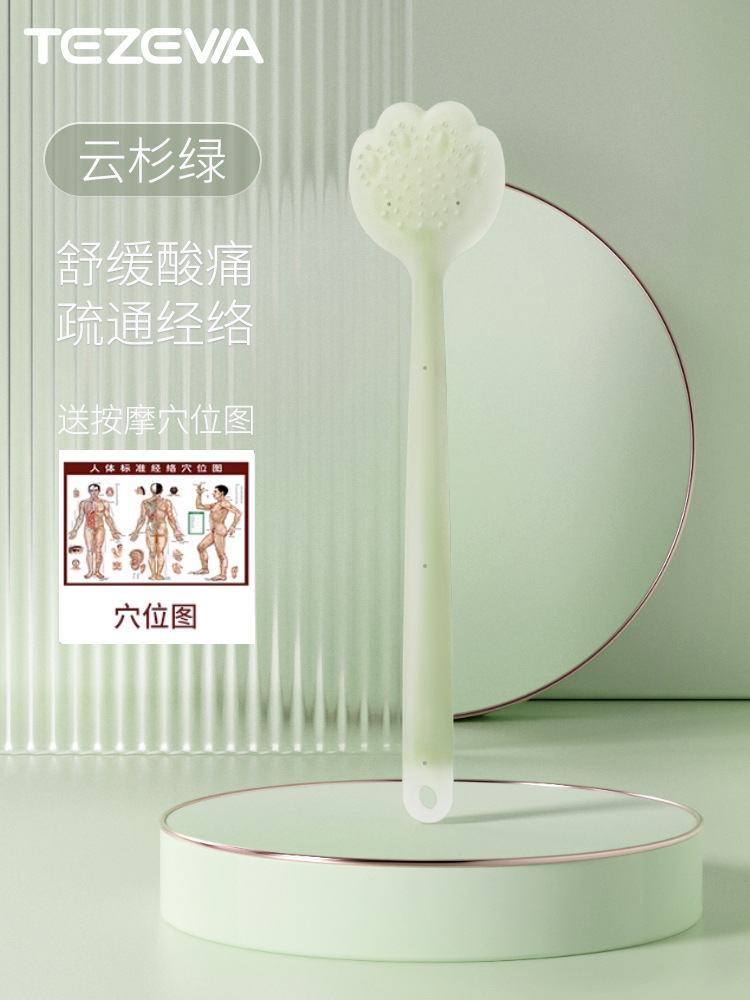 Tabla de masaje de silicona Tzeva para uso doméstico, tabla de masaje de cuerpo completo, equipo para golpeteo de meridianos en cuello y hombros, equipo para golpeteo de espalda y hombros, venta al por mayor.