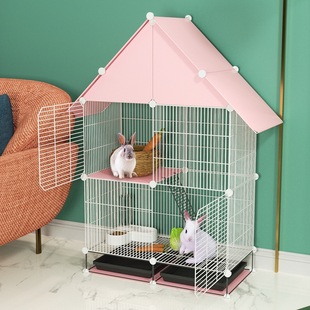 兔笼兔子窝小屋别墅加密侏儒兔子用品免清粪小号可移动荷兰猪养殖-阿里巴巴